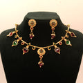 Heritage Ruby & Emerald traditional Necklace Set