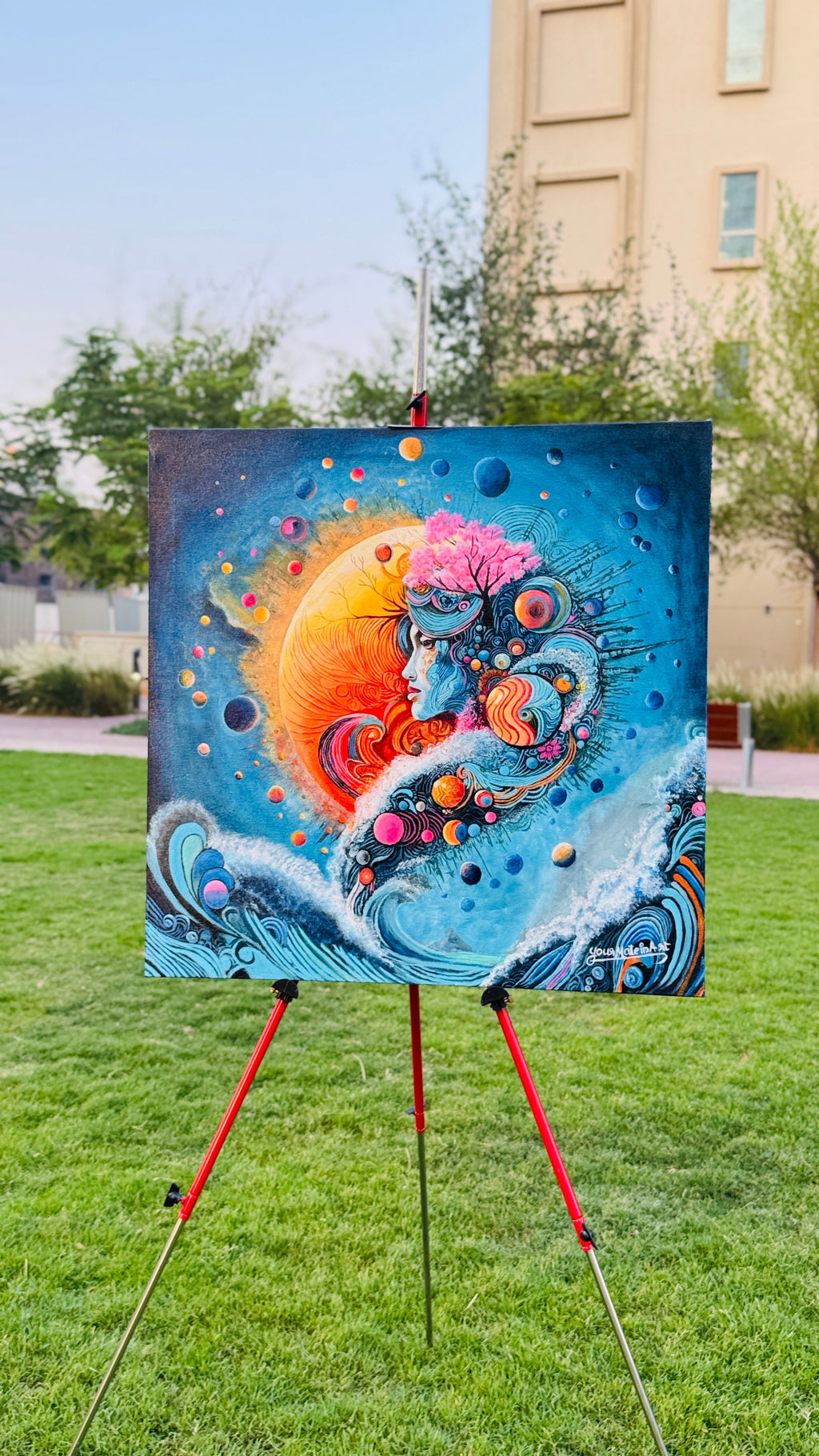 Merging with the Universe Size: 80/80cm. Original Art Work.